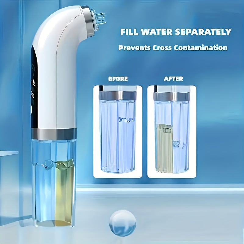 Rechargeable Pore Vacuum Cleaner, Electric Blackhead Remover, Water Circulation Facial Cleaning Tool, Deep Skin Pore Cleaning And Beauty Care, Digital Display, Pore Vacuum Cleaner, Ideal Gift For Christmas, Thanksgiving, New